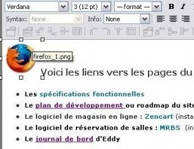 Page de Wikiwig en mode dition